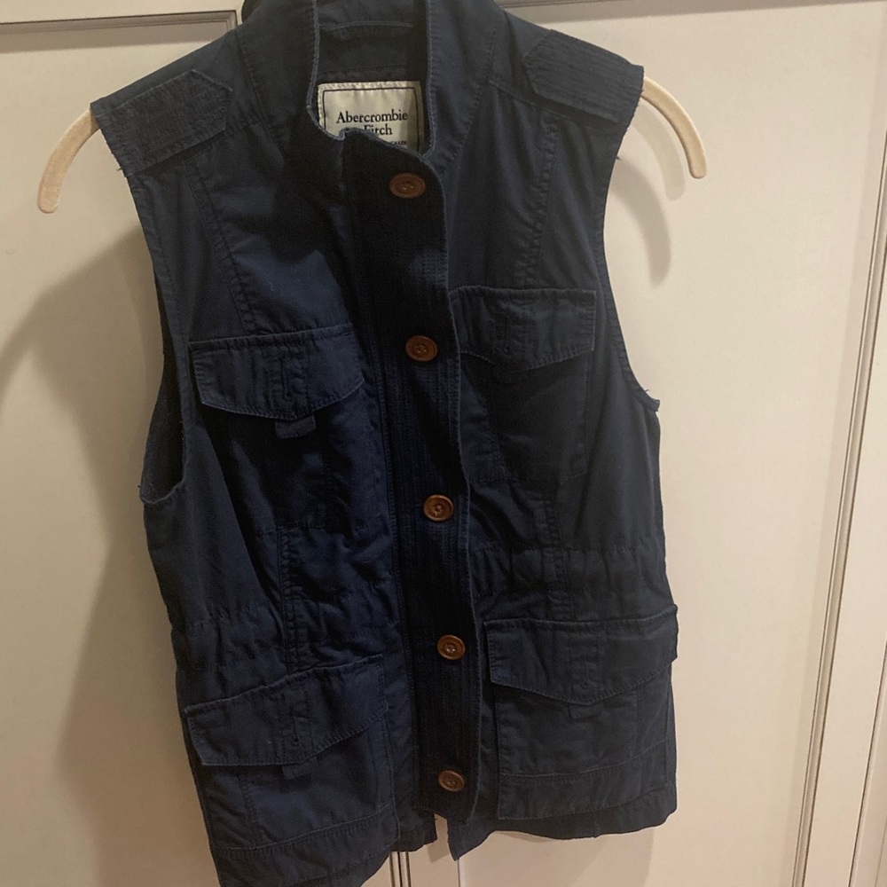 Abercrombie & Fitch Dark Blue Outerwear